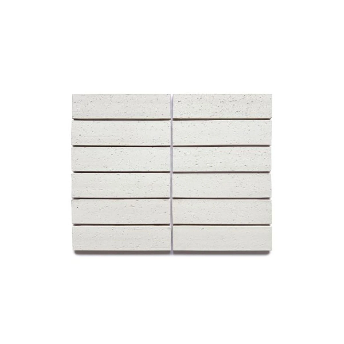 Miramare Subway White satin matt porcelain tile