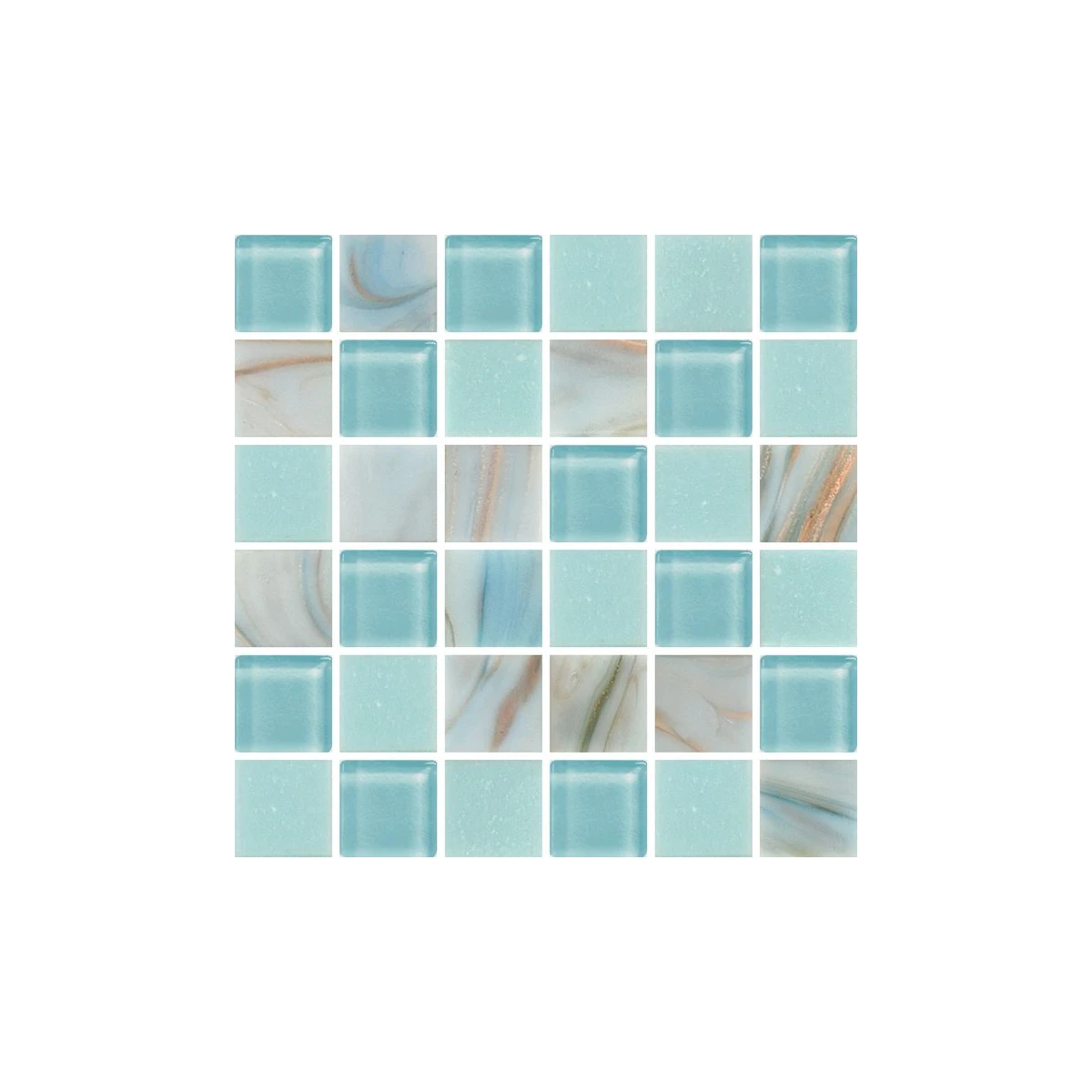 Auronzo 20 Pearl Powder Blue Glass glass tile