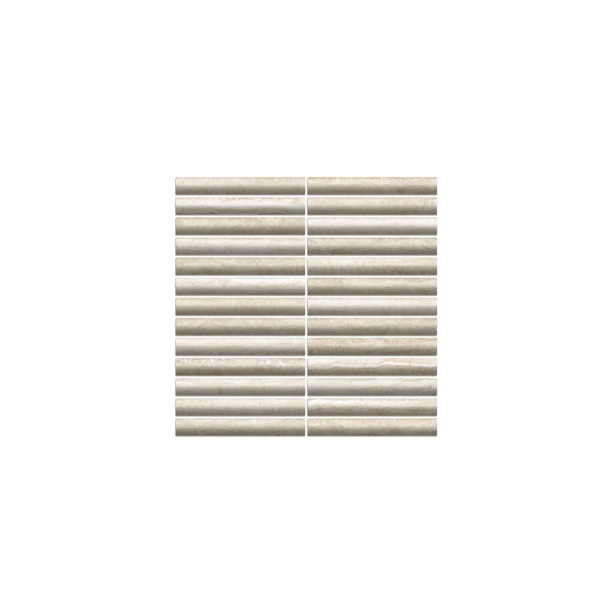 Flute Recycled Glass Mosaic matt recycled glass tile