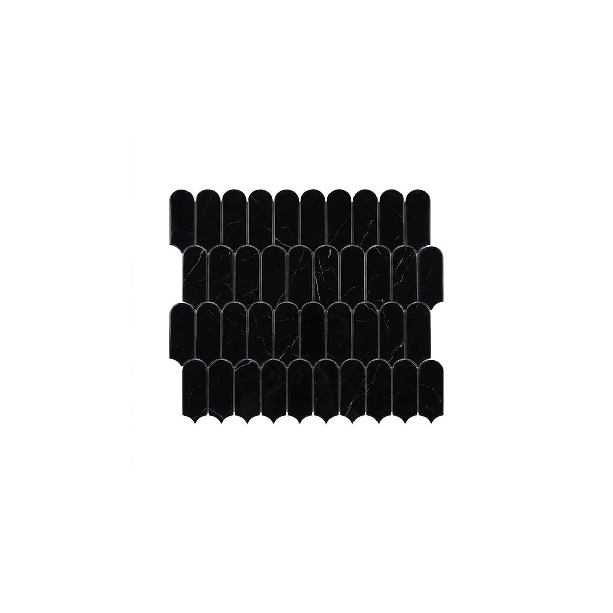 Feather Glass Mosaic gloss recycled glass tile